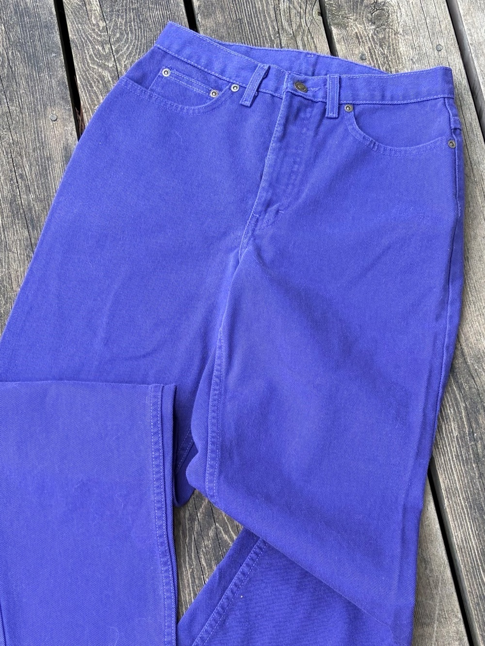 Jeans NEWPORT NEWS Rare Vintage JEANOLOGY High Rise Cotton Purple Size 8 Small